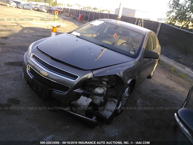 1G1ZA5E16BF235756 - 2011 CHEVROLET MALIBU LS BROWN photo 2