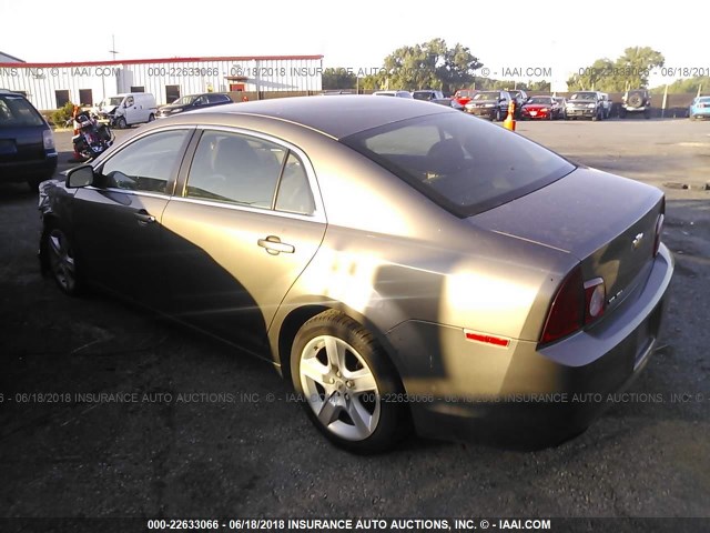 1G1ZA5E16BF235756 - 2011 CHEVROLET MALIBU LS BROWN photo 3