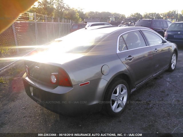 1G1ZA5E16BF235756 - 2011 CHEVROLET MALIBU LS BROWN photo 4