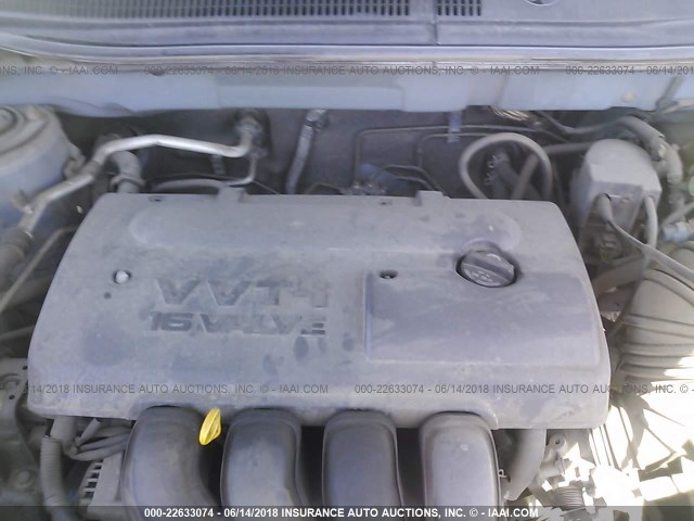 2T1KR32E93C064380 - 2003 TOYOTA COROLLA MATRIX XR BLUE photo 10