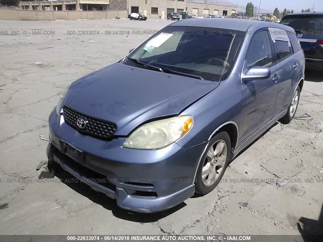 2T1KR32E93C064380 - 2003 TOYOTA COROLLA MATRIX XR BLUE photo 2