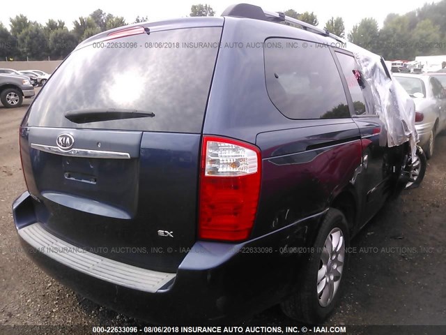 KNDMB233X66100206 - 2006 KIA SEDONA EX/LX BLUE photo 4