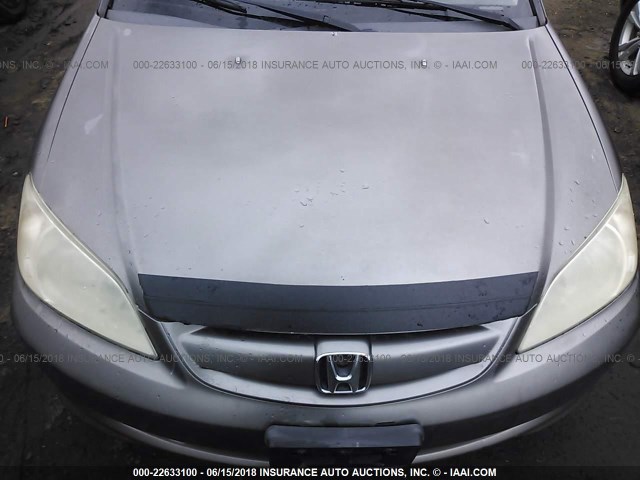 JHMES96605S015222 - 2005 HONDA CIVIC HYBRID GRAY photo 6