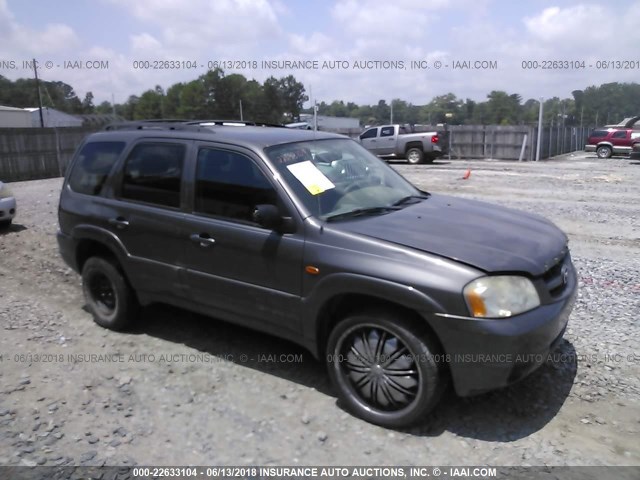 4F2CZ96124KM11188 - 2004 MAZDA TRIBUTE ES GRAY photo 1