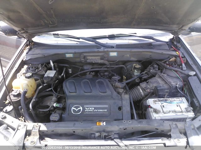 4F2CZ96124KM11188 - 2004 MAZDA TRIBUTE ES 灰色 照片 10