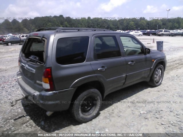 4F2CZ96124KM11188 - 2004 MAZDA TRIBUTE ES GRAY photo 4