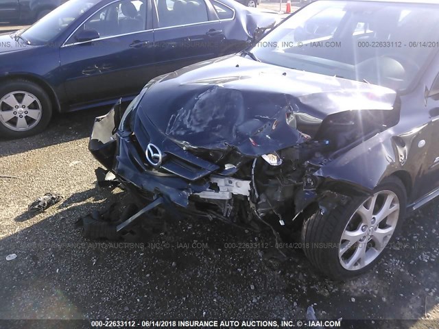 JM1BK343471728580 - 2007 MAZDA 3 HATCHBACK BLACK photo 6