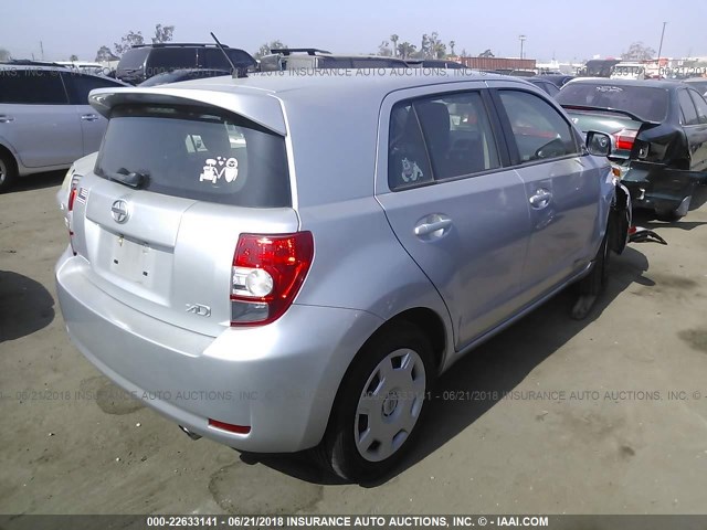 JTKKU10408J003646 - 2008 TOYOTA SCION XD SILVER photo 4