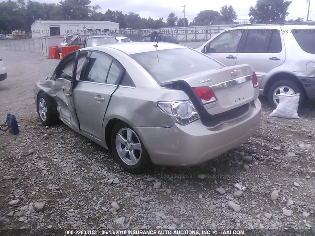 1G1PK5SB5D7284896 - 2013 CHEVROLET CRUZE LT TAN photo 3