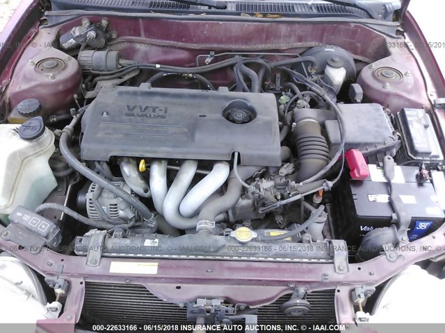 1NXBR12E8YZ370495 - 2000 TOYOTA COROLLA VE/CE/LE 红色 照片 10