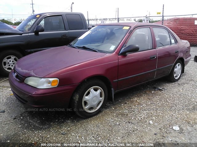 1NXBR12E8YZ370495 - 2000 TOYOTA COROLLA VE/CE/LE 红色 照片 2