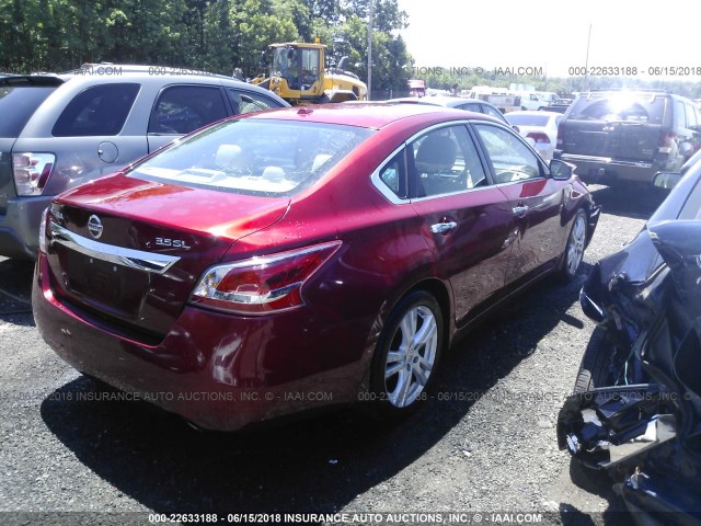 1N4BL3AP2DN429362 - 2013 NISSAN ALTIMA 3.5S/3.5SV/3.5SL RED photo 4