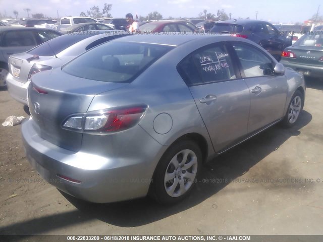 JM1BL1UG8C1643434 - 2012 MAZDA 3 I GRAY photo 4