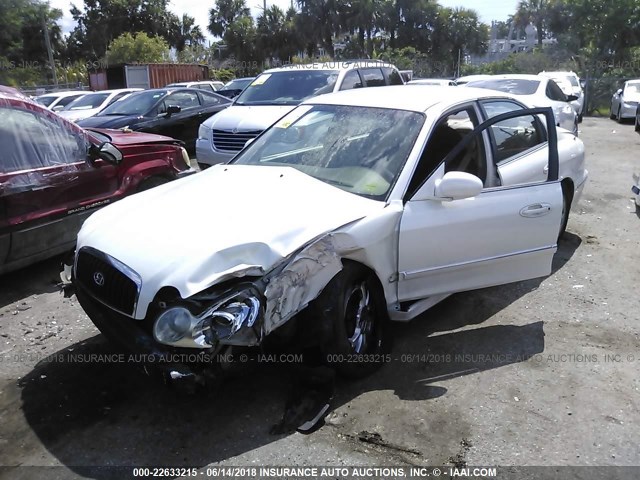 KMHWF35H13A909271 - 2003 HYUNDAI SONATA GLS/LX WHITE photo 6