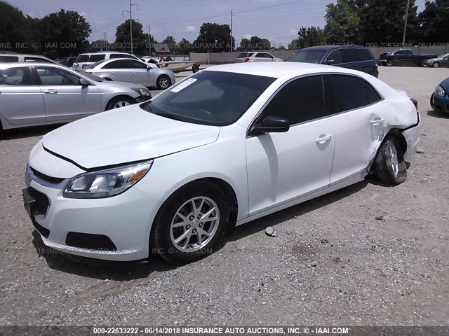 1G11A5SL7EF152151 - 2014 CHEVROLET MALIBU LS WHITE photo 2