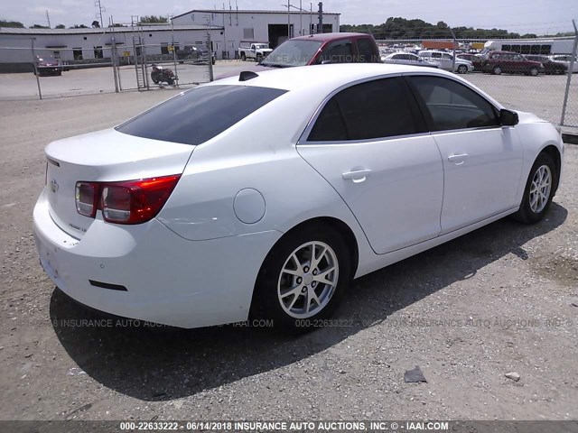 1G11A5SL7EF152151 - 2014 CHEVROLET MALIBU LS WHITE photo 4