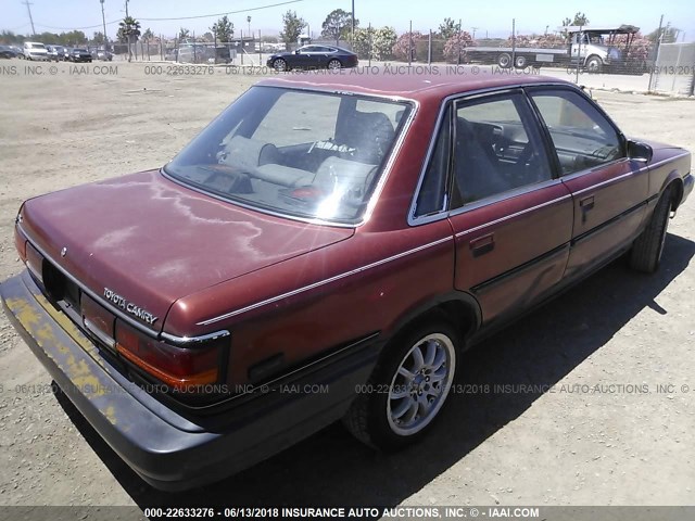 4T1SV21E6LU243045 - 1990 TOYOTA CAMRY DLX BURGUNDY photo 4