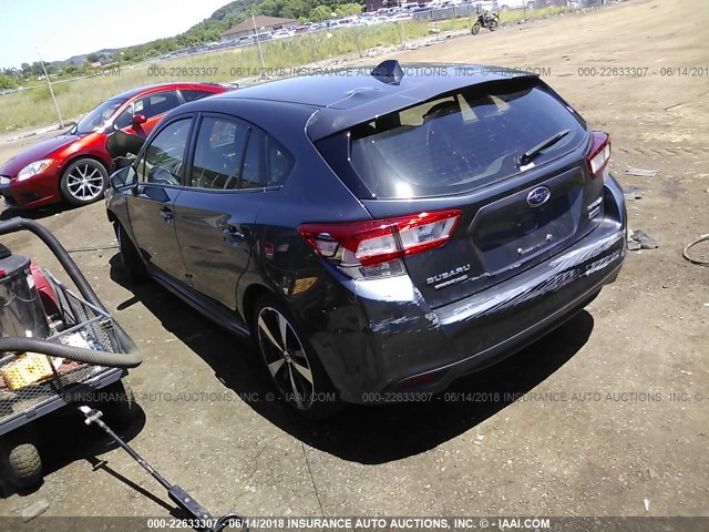 4S3GTAL64H3704370 - 2017 SUBARU IMPREZA SPORT GRAY photo 3