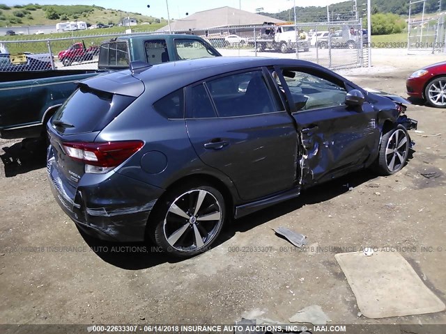 4S3GTAL64H3704370 - 2017 SUBARU IMPREZA SPORT GRAY photo 4