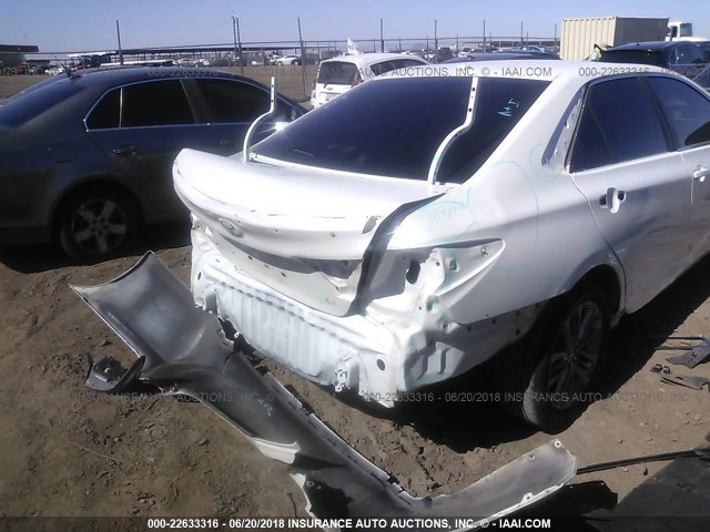 4T1BF1FK9FU053346 - 2015 TOYOTA CAMRY LE/XLE/SE/XSE WHITE photo 6