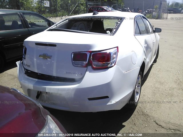 1G11B5SL4FF120062 - 2015 CHEVROLET MALIBU LS WHITE photo 4