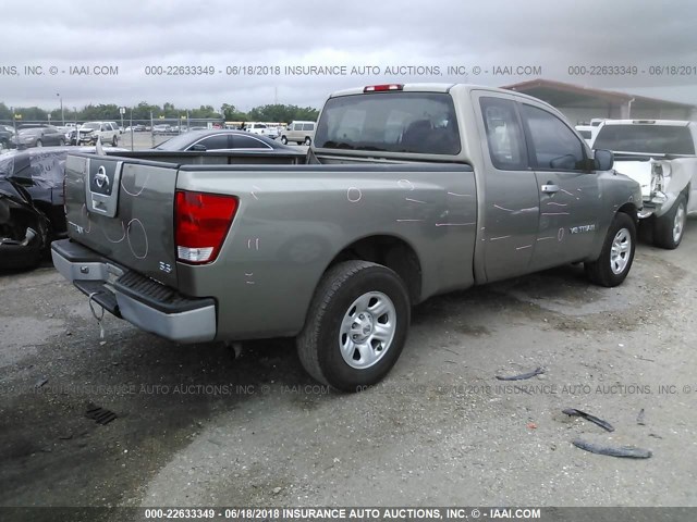 1N6BA06AX6N550918 - 2006 NISSAN TITAN XE/SE/LE GRAY photo 4