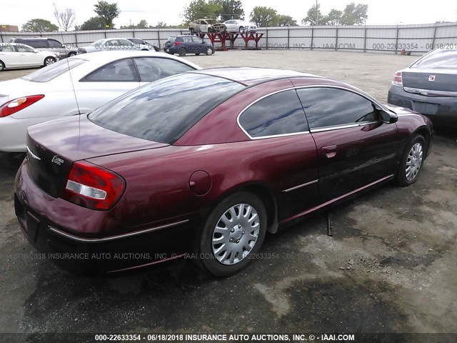 4C3AG42G94E147818 - 2004 CHRYSLER SEBRING LX MAROON photo 4