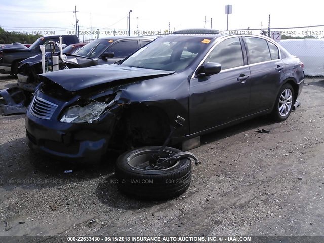 JNKCV61FX9M054513 - 2009 INFINITI G37 BLUE photo 2