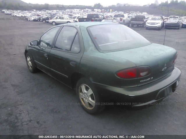 1G1JF5246Y7266344 - 2000 CHEVROLET CAVALIER LS GREEN photo 3