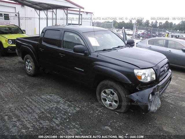 3TMLU4EN4AM055059 - 2010 TOYOTA TACOMA DOUBLE CAB BLACK photo 1