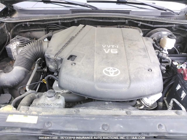 3TMLU4EN4AM055059 - 2010 TOYOTA TACOMA DOUBLE CAB შავი ფოტო 10