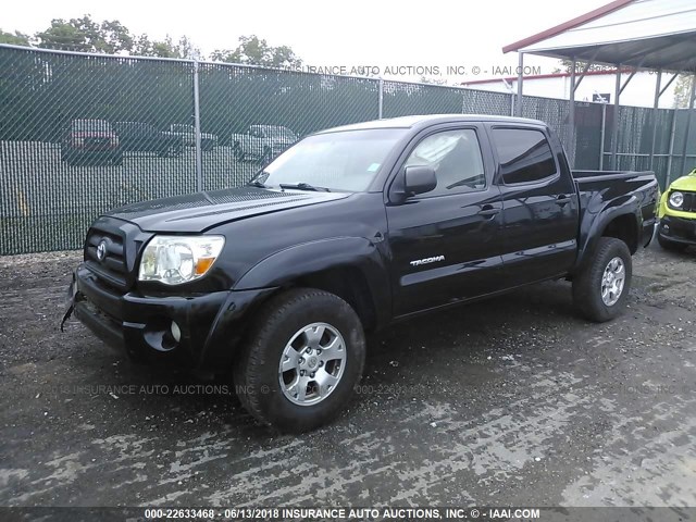 3TMLU4EN4AM055059 - 2010 TOYOTA TACOMA DOUBLE CAB BLACK photo 2