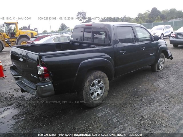 3TMLU4EN4AM055059 - 2010 TOYOTA TACOMA DOUBLE CAB BLACK photo 4