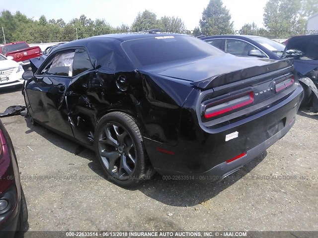 2C3CDZBT3HH545506 - 2017 DODGE CHALLENGER R/T BLACK photo 3