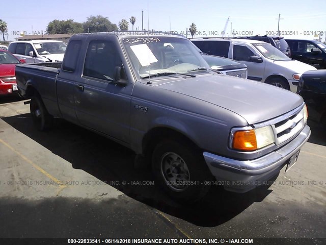 1FTCR14A6VPA62920 - 1997 FORD RANGER SUPER CAB GRAY photo 1