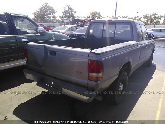 1FTCR14A6VPA62920 - 1997 FORD RANGER SUPER CAB GRAY photo 4