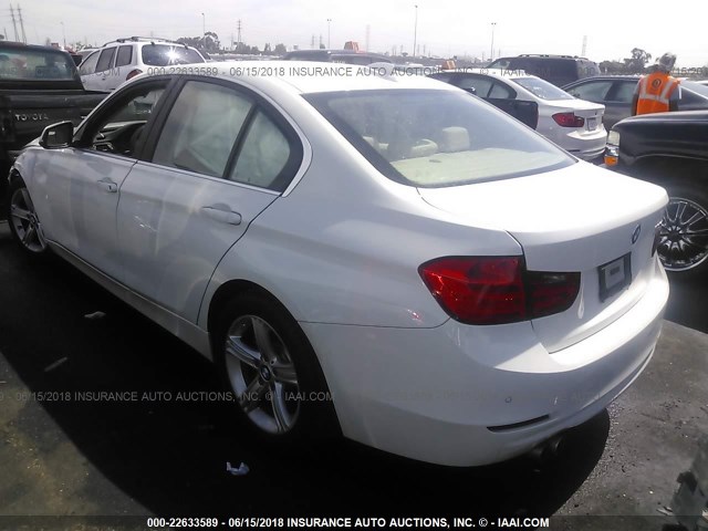 WBA3C1C53FP852440 - 2015 BMW 328 I SULEV WHITE photo 3