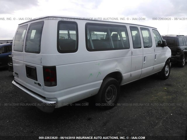 1FBSS3BL3EDA77266 - 2014 FORD ECONOLINE E350 SUPER DUTY WAGON WHITE photo 4