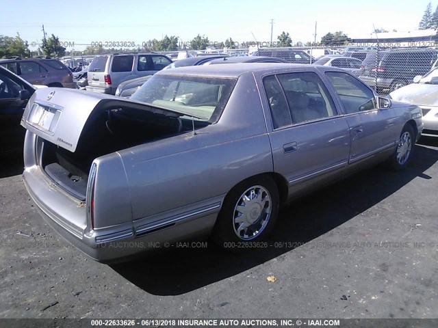 1G6KF5499XU719654 - 1999 CADILLAC DEVILLE CONCOURS SILVER photo 4