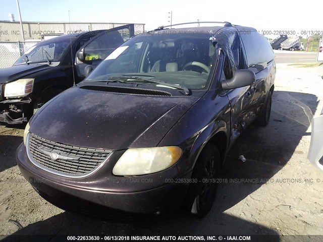 2C4GP74L84R513970 - 2004 CHRYSLER TOWN & COUNTRY EX PURPLE photo 2