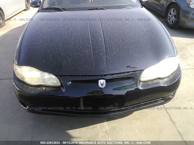 2G1WX12KXY9269353 - 2000 CHEVROLET MONTE CARLO SS შავი ფოტო 6