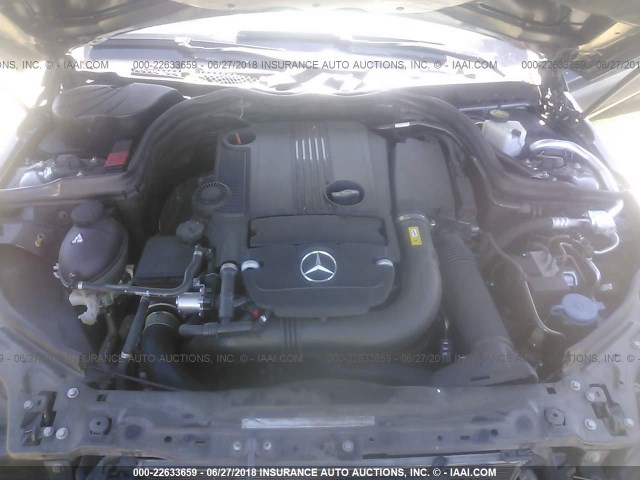 WDDGJ4HB4CF771898 - 2012 MERCEDES-BENZ C 250 BLACK photo 10