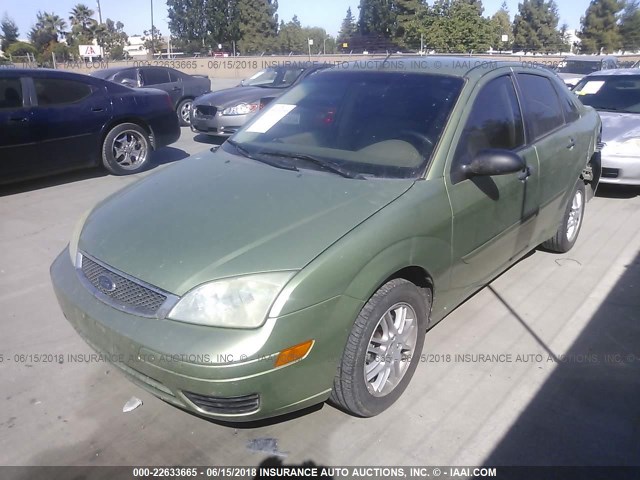 1FAFP34N97W123449 - 2007 FORD FOCUS ZX4/S/SE/SES GREEN photo 2