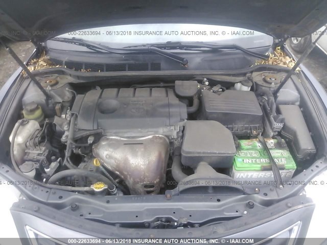 4T1BF3EK5BU609420 - 2011 TOYOTA CAMRY SE/LE/XLE GRAY photo 10