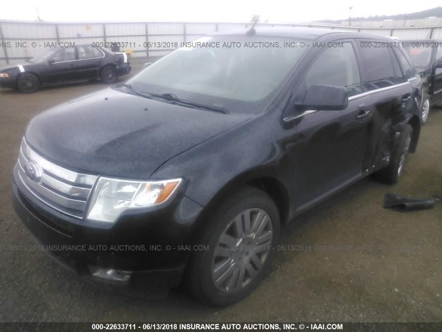 2FMDK4KC5ABA10917 - 2010 FORD EDGE LIMITED BLACK photo 2