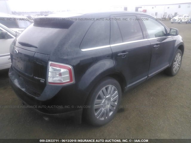 2FMDK4KC5ABA10917 - 2010 FORD EDGE LIMITED BLACK photo 4