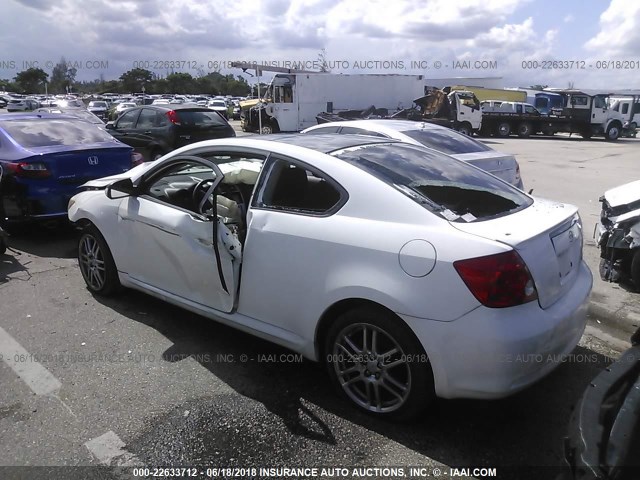 JTKDE177150061952 - 2005 TOYOTA SCION TC 白色 照片 3