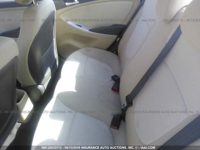 KMHCT4AE8CU167723 - 2012 HYUNDAI ACCENT GLS/GS BROWN photo 8