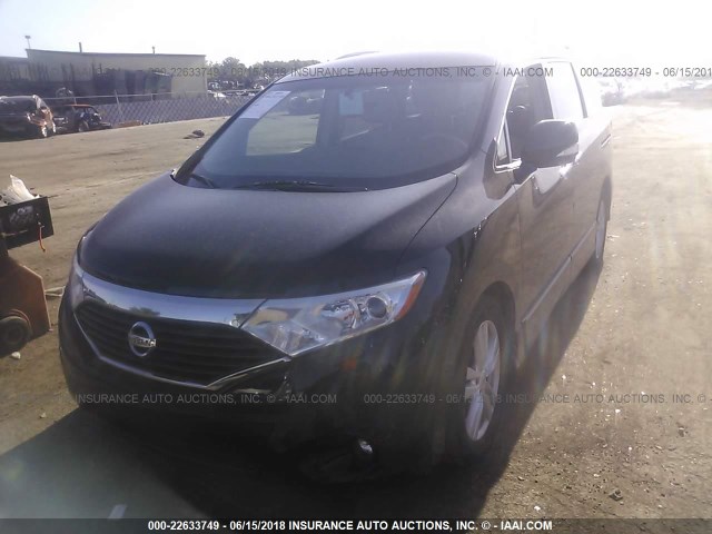 JN8AE2KP4C9042025 - 2012 NISSAN QUEST S/SV/SL/LE BLACK photo 2