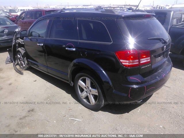 3D4GG67VX9T238973 - 2009 DODGE JOURNEY R/T BLACK photo 3